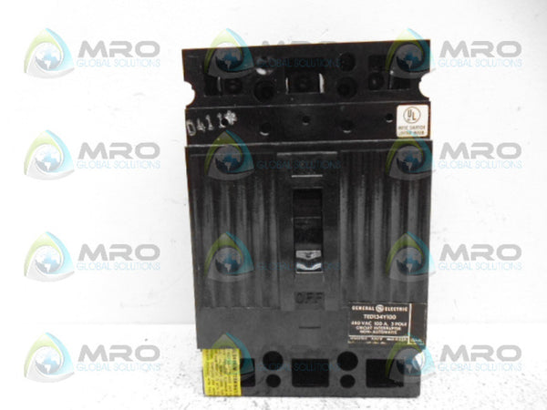 GENERAL ELECTRIC TED134Y100 CIRCUIT BREAKER NSMP
