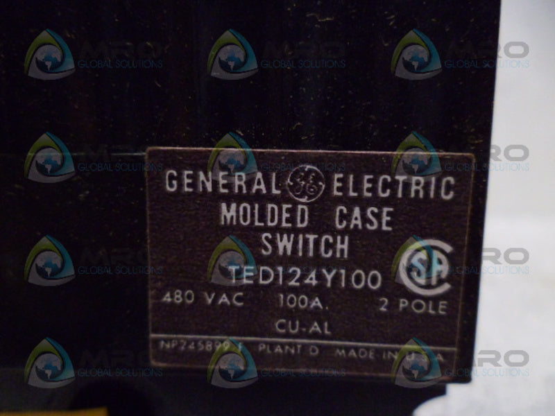 GENERAL ELECTRIC TED124Y100 100A NSMP