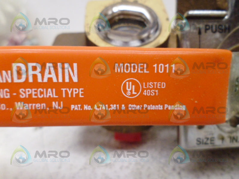 TEST & DRIAN 1011 VALVE 1" NSMP