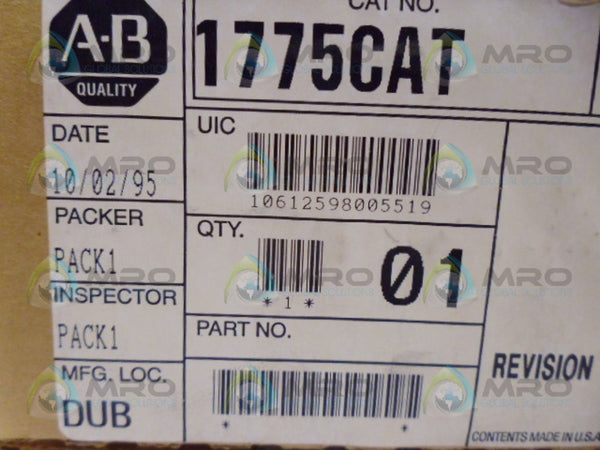 ALLEN BRADLEY 1775-CAT NSMP