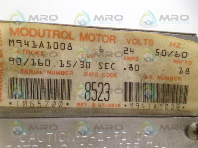 HONEYWELL M941A1008 MODUTROL MOTOR UNMP