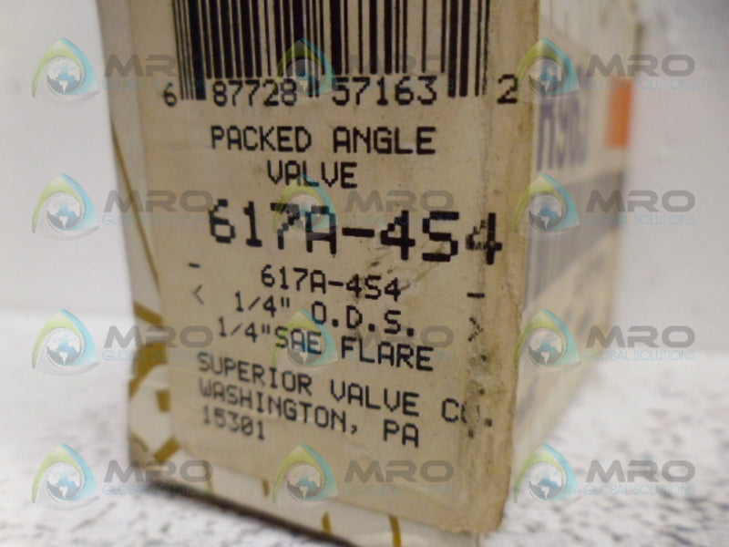 SUPERIOR 617A-4S4 ANGLE VALVE NSMP