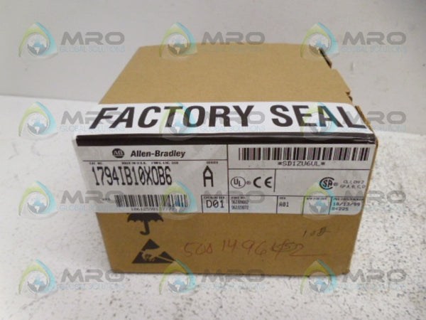 ALLEN BRADLEY 1794-IB10XOB6 SER. A I/O MODULE 10/13/99 NSFS