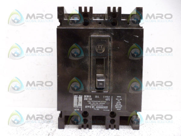 WESTINGHOUSE EB3030 CIRCUIT BREAKER UNMP