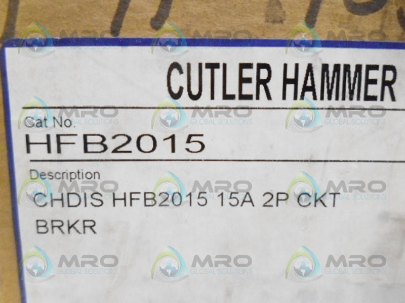 CUTLER HAMMER HFB2015 CIRCUIT BREAKER NSMP