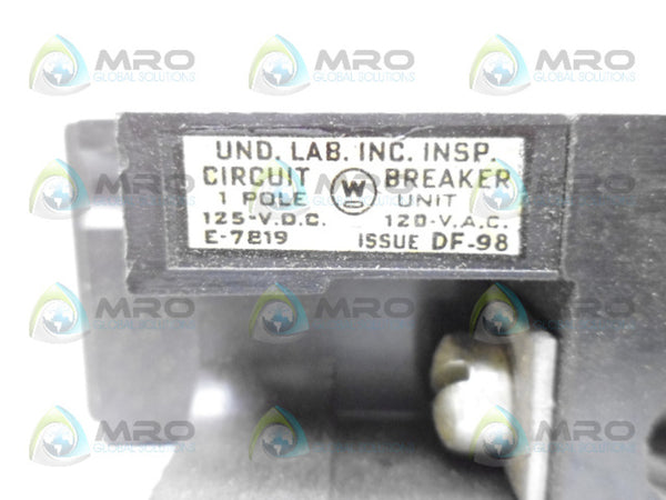 WESTINGHOUSE 1532379 1P 35A CIRCUIT BREAKER NSMP