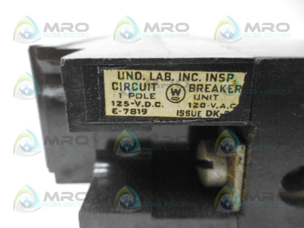 WESTINGHOUSE 1774190 CIRCUIT BREAKER 1P 100A NSMP