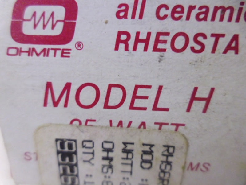 OHMITE MODEL H 25W POTENTIOMETER NSMP