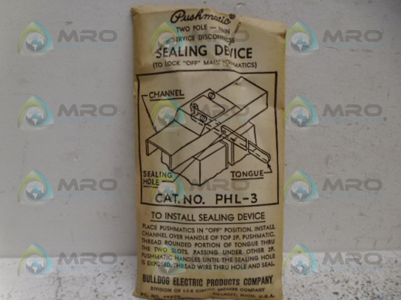 PUSHMATIC PHL-3 SEALING DEVICE NSMP