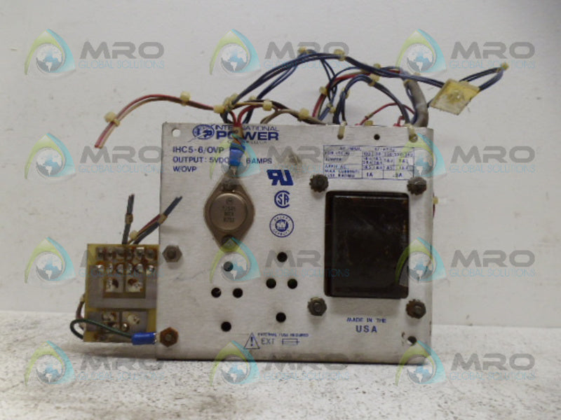 INTERNATIONAL POWER IHC5-6/OVP POWER SUPPLY UNMP