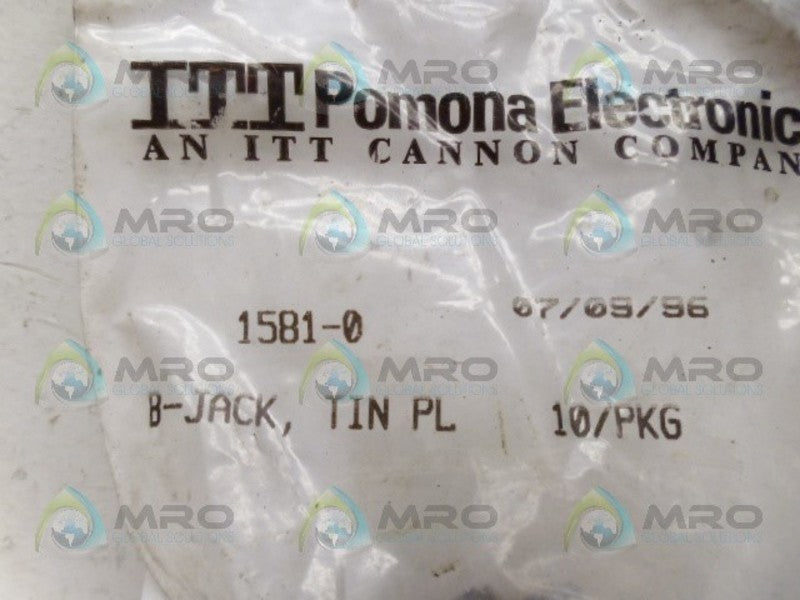 ITT 1581-0 (PKG OF 10) BANANA JACKS NSMP
