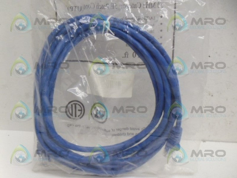 MONOPRICE CAT5E-10-BLUE ETHERNET NETWORK CABLE NSMP
