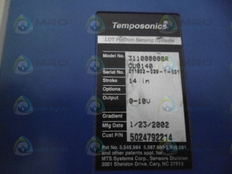 MTS 311000000R SENSING SYSTEM MODULE NSNP