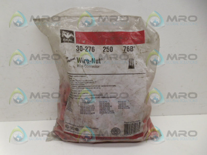 IDEAL 30-276 (PKG OF 250) WIRE CONNECTOR NSMP