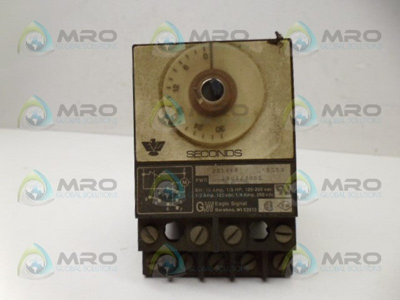 EAGLE SIGNAL BR14A6 ELECTRIC RESET TIMER (AS PICTURED) UNMP