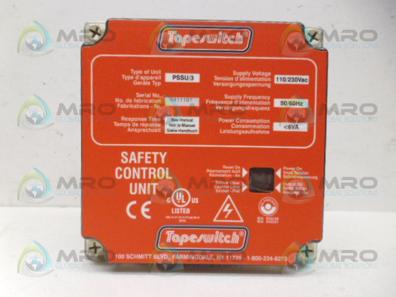 TAPESWITCH PSSU/3 SAFETY CONTROL UNIT NSNP