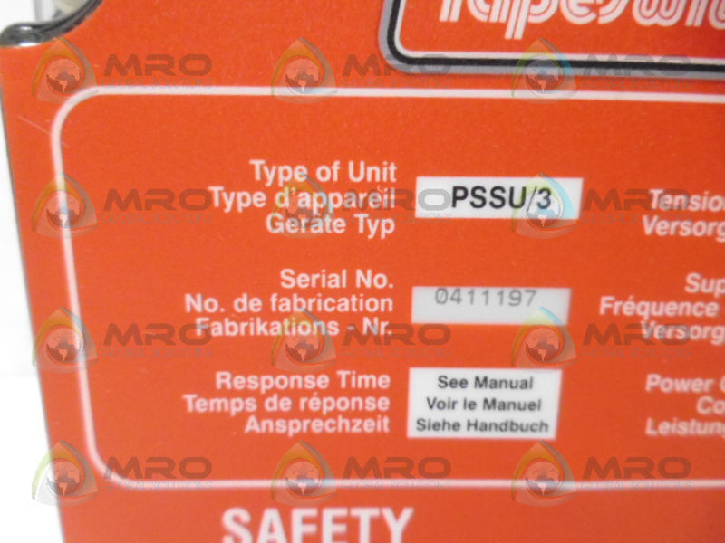 TAPESWITCH PSSU/3 SAFETY CONTROL UNIT NSNP