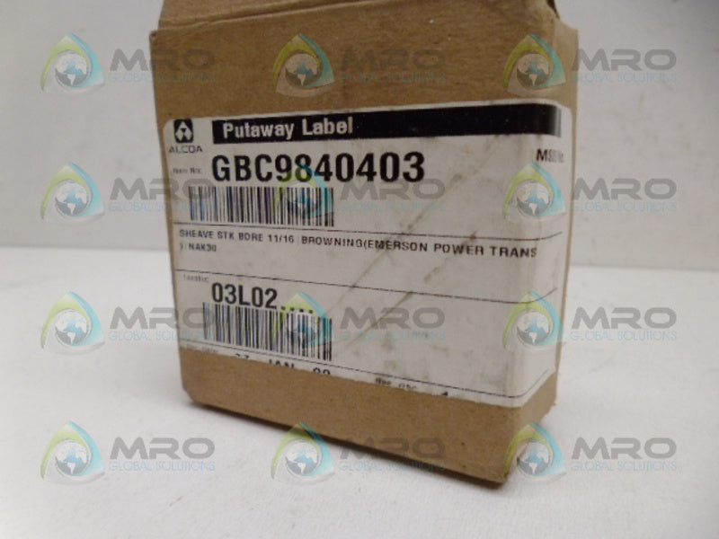 BROWNING 1297019 NAK30IDLER PULLEY NSMP