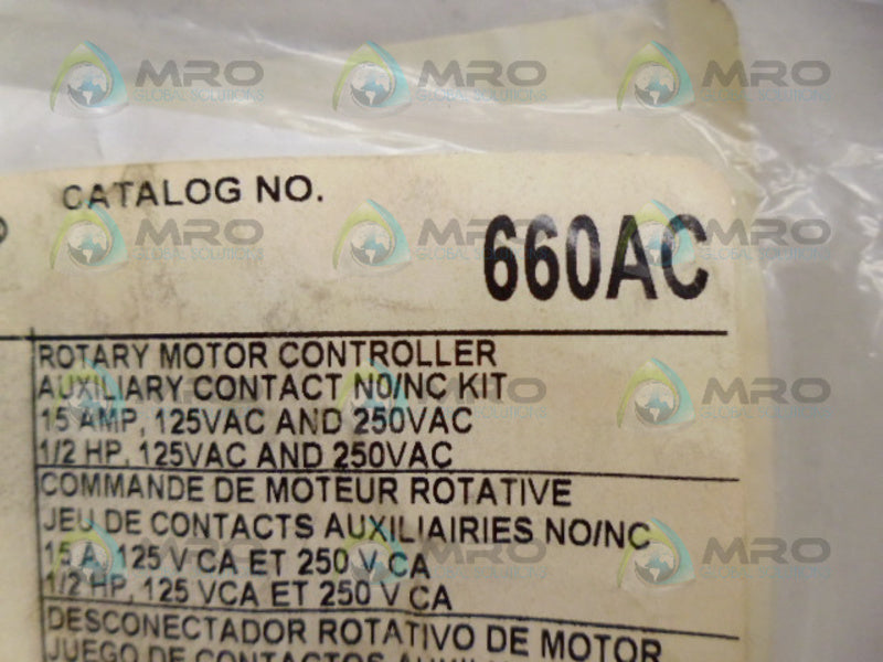 BRYANT 660AC AUXILIARY CONTACT NSMP