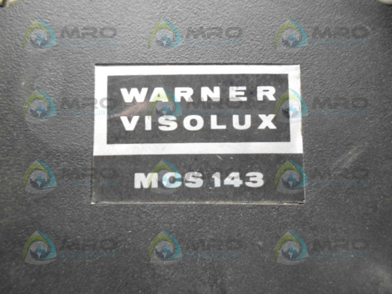WARNER VISOLUX MCS143 PHOTOELECTRIC AMPLIFIER UNMP