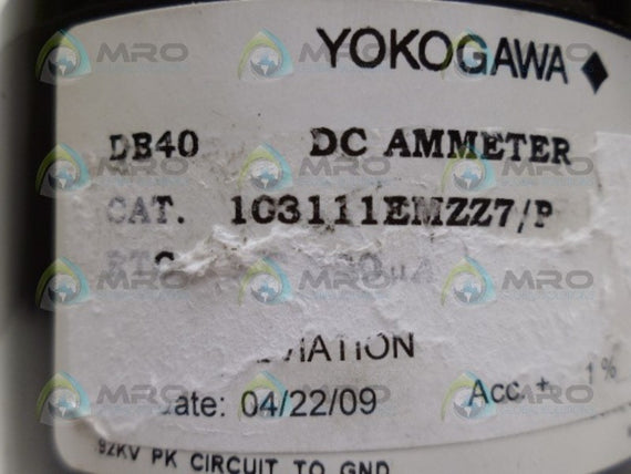YOKOGAWA 103111EMZZ7/P METER NSNP