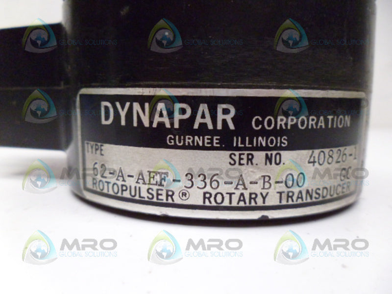 DYNAPAR 62-A-AEF-336-A-B-00 ROTOPULSER UNMP