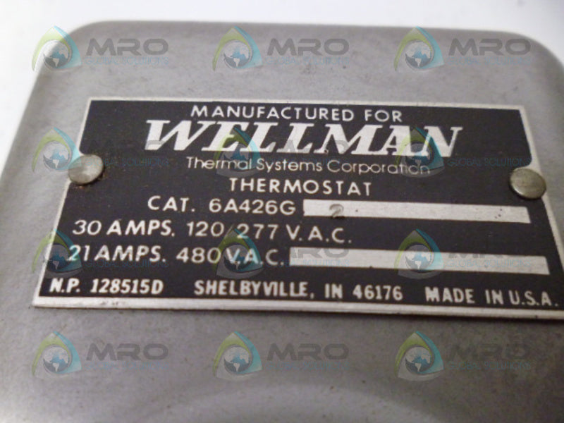 WELLMAN 6A426G2 THERMOSTAT UNMP