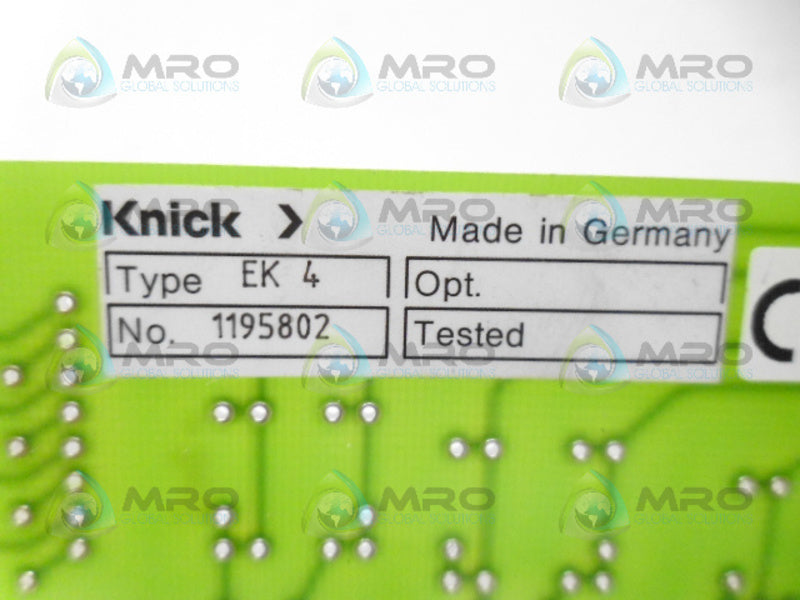 KNICK EK4 098.061-001 MODULE NSNP