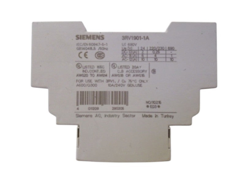 SIEMENS BRV1901-1A CONACT BLOCK UNMP