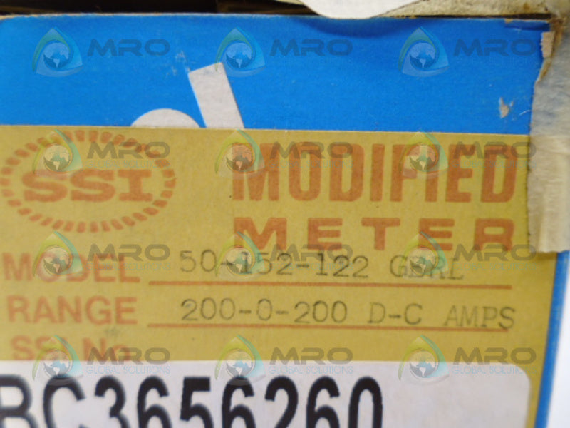 GENERAL ELECTRIC 50-152-122GBRL METER 200DCA NSMP