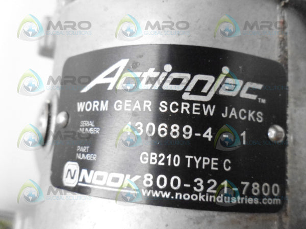 ACTION JAC GB210 TYPE C WORM GEAR SCREW JACKS UNMP