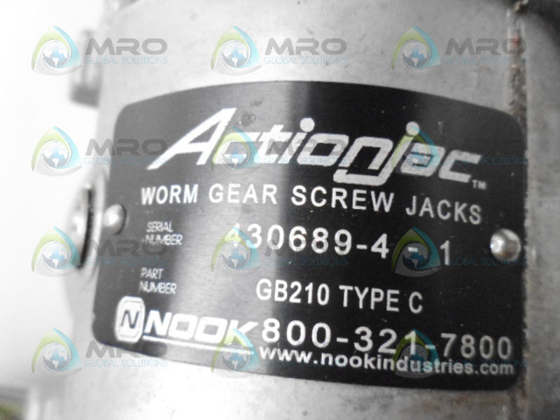 ACTION JAC GB210 TYPE C WORM GEAR SCREW JACKS UNMP