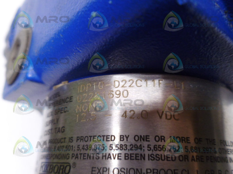 FOXBORO IDP10-D22C11F-L1 PRESSURE TRANSDUCER UNMP
