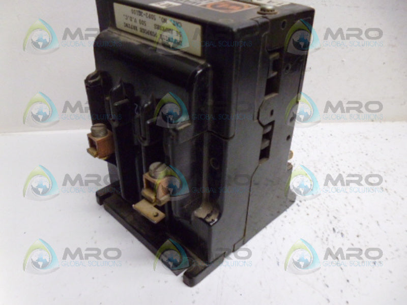 WARD LEONARD 5DP2-20100 CONTACTOR UNMP