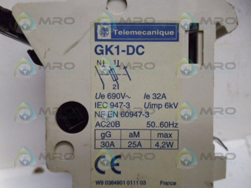 TELEMECANIQUE GK1-DC FUSE HOLDER UNMP