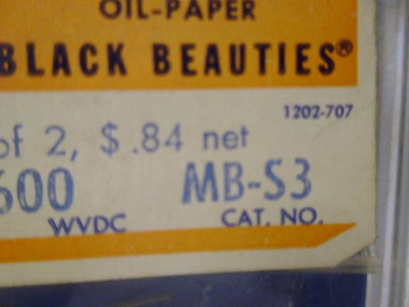 SPRAGUE MB-S3 BLACK BEAUT CAPACITORS (PACKAGE OF 2)  NSMP