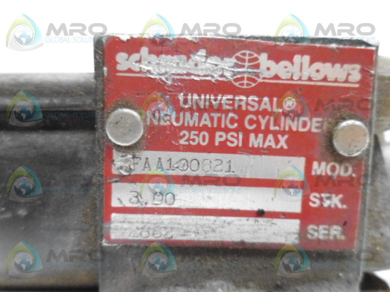 SCHRADER BELLOWS FAA100821 CYLINDER UNMP
