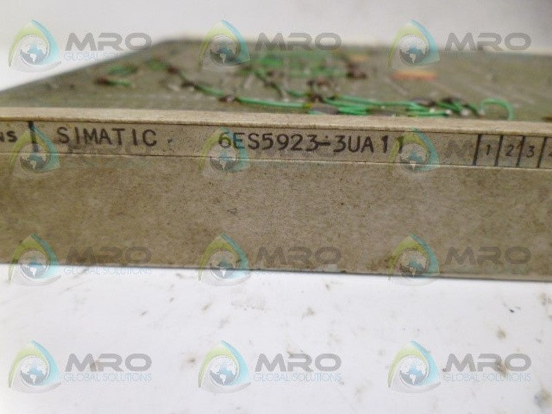 SIEMENS 6ES5923-3UA11 CPU MODULE UNMP