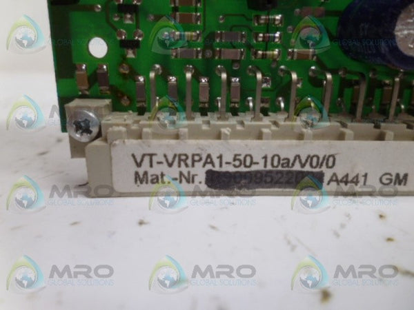 REXROTH VT-VRPA1-50-10A/V0/0 PC BOARD UNMP