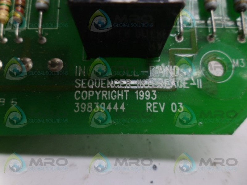 INGRESOLL-RAND 39839444 CIRCUIT BOARD UNMP