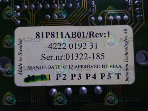 ATLAS COPCO 81P811AB01 CIRCUIT BOARD UNMP