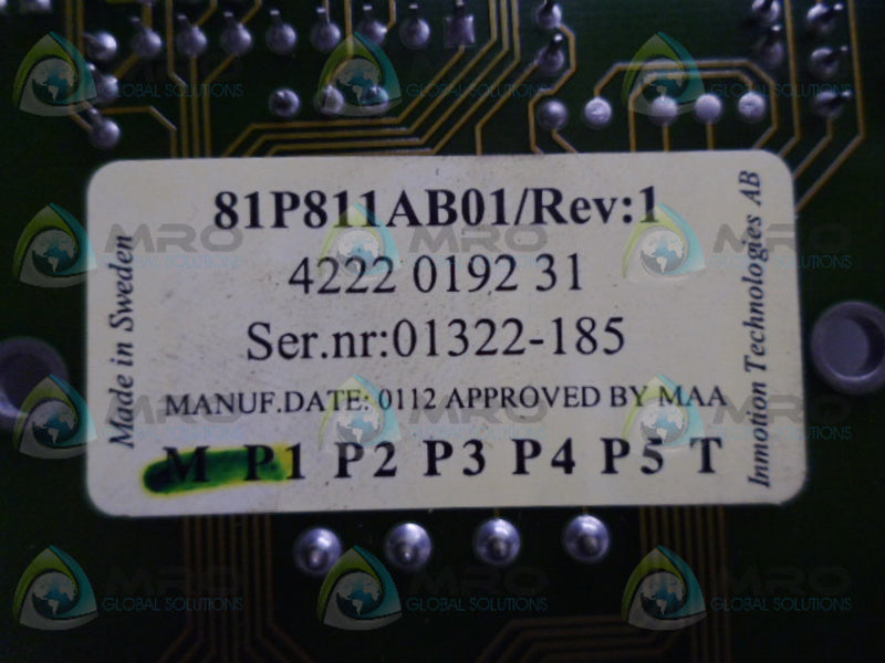 ATLAS COPCO 81P811AB01 CIRCUIT BOARD UNMP