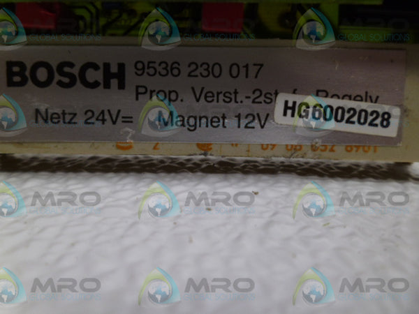 BOSCH 9536230017 CIRCUIT BOARD UNMP