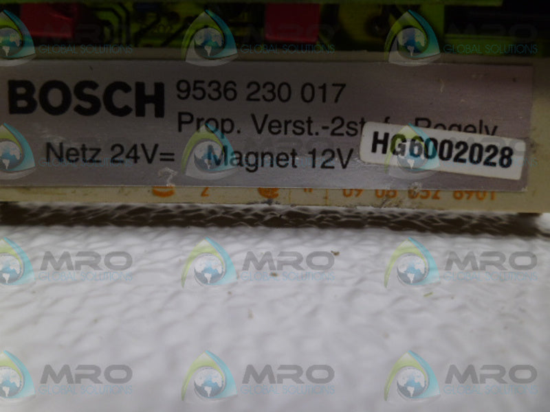 BOSCH 9536230017 CIRCUIT BOARD UNMP