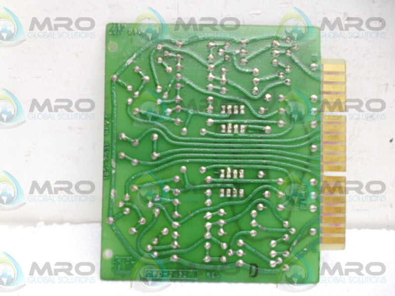 SCI 080-2432 DUAL COMPARATOR MODULE UNMP