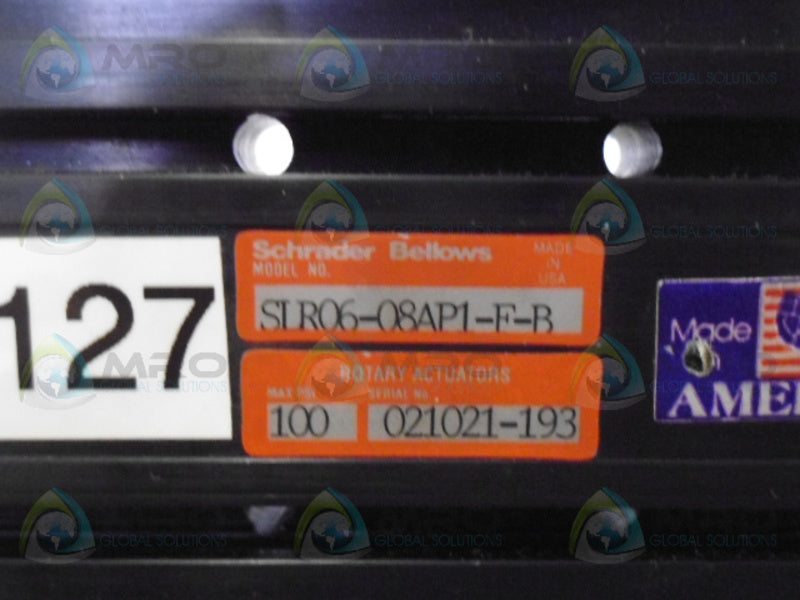 SCHRADER BELLOWS SLR06-08AP1-F-B ROTARY ACTUATOR (AS PICTURED) UNMP