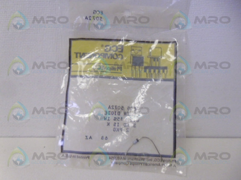 PHILIPS ECG 5072A ZENER DIODE  NSMP