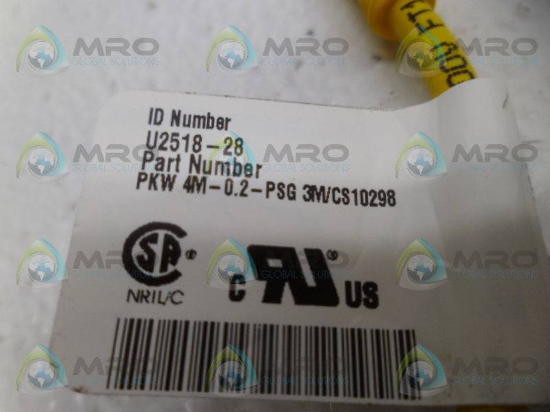 TURCK PKW4M-0.2-PSG MOLDED CORDSET NSNP