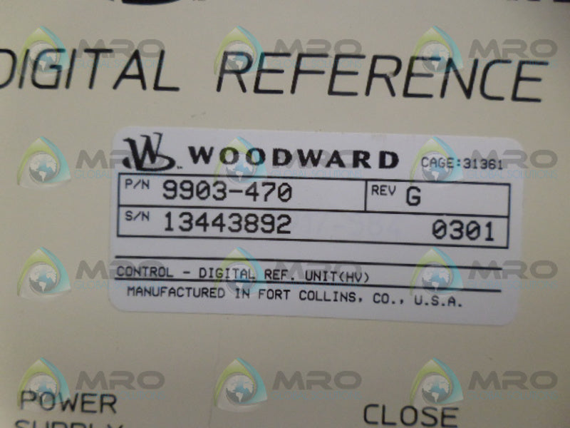 WOODWARD 9903-470 DIGITAL REFERENCE UNIT UNMP