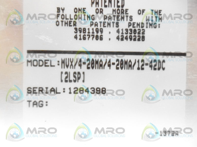 MOORE MVX/4-20MA/12-42DC TRANSMITTER NSNP